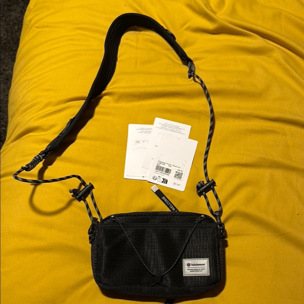 Lululemon Black Crossbody Bag with Adjustable Strap